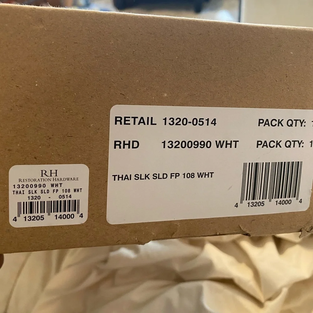 New Restoration hardware Thai silk curtains